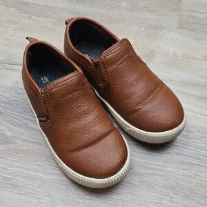 Carter's 10 Toddler Light Brown Slip On Dress Casual Loafer Shoes